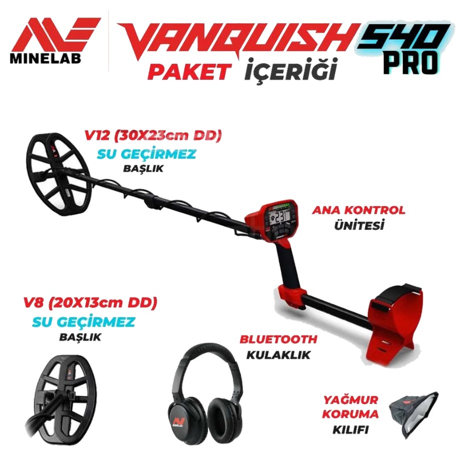 Minelab Vanquish 540 Pro Dedektör Minelab Vanquish 540 Pro Dedektör